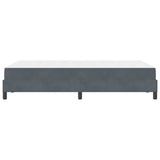 Box Spring Bed with Mattress Dark Grey 120 x 220 cm Fabric 3398786
