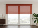 Outdoor Roller Blind 90% UV Block Terracota 180 x 230 cm HDPE 42036005