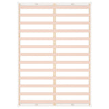 Bed Frame without Mattress White 140x190 cm Solid Wood 820842