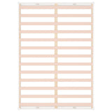 Bed Frame without Mattress White 160x200 cm Solid Wood 820807