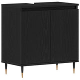 Bathroom Furniture Set 3 pcs Black Oak 30 x 30 x 190 cm 3333098