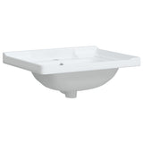 Bathroom Sink White 61x48x23 cm Rectangular Ceramic 153704