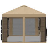 Gazebo Cover with Sidewalls Beige 600.5 x 300.5 cm Polyester 900435