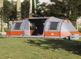 Camping Tent Tunnel 4-Person Grey and Orange Waterproof 4009412