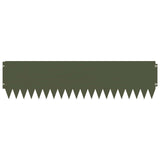 Lawn Edging 10 pcs 103 x 25 cm Steel Olive Green 8008398