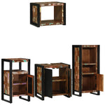 Bathroom Furniture Set 4 pcs Multicolour Solid Reclaimed Wood 3305661