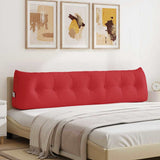 Back Pillow Red 200 x 24 x 50 cm Fabric 42014598