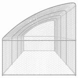 Dog Kennel 4 pcs Silver 8 x 2 x 2 m Galvanised steel 3368338
