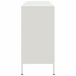 ZNTS Sideboard White 100.5x39x79 cm Steel 843095