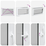 Basement Window "RISOR" 100x60 cm Tilt&Turn DIN Left Anthracite 4108452