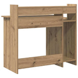Desk with Shelf Artisan Oak 97 x 45 x 90 cm Engineered Wood 875241