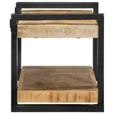 Wall Shelf 70x33x35 cm Solid Rough Wood Mango 4017482