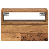 ZNTS Wall-mounted Bedside Cabinets 2 pcs Old Wood 45x26x28.5 cm 858611