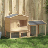 Chicken Coop 2 pcs Brown Solid Pine Wood 3388343