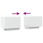 TV Cabinet White 100x35x40 cm Engineered Wood 804436