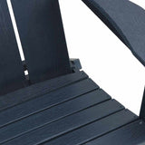 Folding Adirondack Chair Navy Blue 80.5 x 74.5 x 92 cm HDPE 42006618