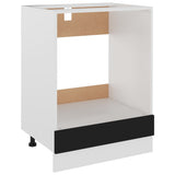 Oven Cabinet Lyon Black 60x46x81.5 cm Engineered Wood 802498