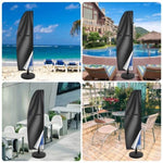 ZNTS 280cm Garden Parasol Cover Patio Umbrella Heavy Duty Waterproof Furniture Protector 59772738