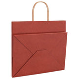 Paper Bags 250 pcs with Handles Red 32x22x28 cm 4101764