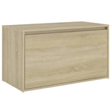 Bench Sonoma oak Engineered wood 80x40x45 cm Entryway Bench 808669
