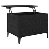 Coffee Table Black Oak 60 x 44.5 x 45 cm Engineered Wood 881173