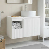 Bathroom Furniture Set 2 pcs White Engineered Wood 3404074