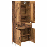 Highboard with Drawer 2 pcs Old Wood Engineered Wood 3415793