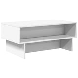 Coffee Table White 80 x 46 x 35 cm Engineered Wood 8000220