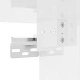 Highboard High Gloss White 34.5x34x180 cm Engineered Wood 3198955