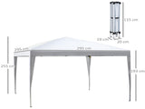 3 x 3M Garden Pop Up Gazebo Height Adjustable Marquee Party Tent Wedding Canopy with Carrying Bag, T3398P310875