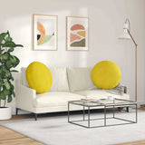 Seat Cushions 2 pcs Yellow 80 x 29 cm Velvet 42014255