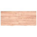 Bathroom Countertop Light Brown 120x50xcm Treated Solid Wood 3156141