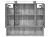 Bathroom Mirror Cabinet with Door Grey Sonoma 60 x 14.5 x 70 cm 889196