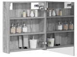 Bathroom Mirror Cabinet Grey Sonoma 40 x 10.5 x 60.5 cm 889028