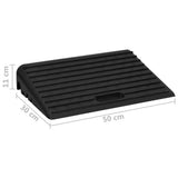 Kerb Ramps 2 pcs 50x30x11 cm Rubber 150981