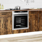 Oven Cabinet Kalmar Smoked Oak Engineered Wood 853522