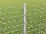 Embedded Fence Post 5 pcs Silver 120 cm Powder-Coated Steel 42006294