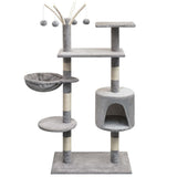 ZNTS Cat Tree with Sisal Scratching Posts 125 cm Grey 170480
