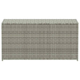 Garden Storage Box Poly Rattan 100x50x50 cm Grey 46473