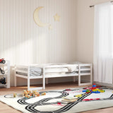 Kids' Bed Frame without Mattress White 90x190 cm Single Solid Wood Pine 846868