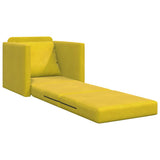 Sofa Bed Dark Yellow 74 x 77 x 81 cm Velvet 4106618