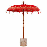 Balinese Parasol Red 180-190 cm Cotton, solid wood 3356897
