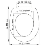 ZNTS SCHÜTTE Duroplast Toilet Seat with Soft-Close WOOD HEART Printed 435107