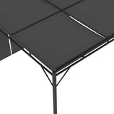 Garden Gazebo with Side Curtain 3x3x2.25 m Anthracite 47995