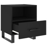 Bedside Cabinets 2 pcs Black 40x35x47.5 cm Engineered Wood 827487