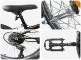 Mountain Bike 20 Inches 6-Speed for 5-8 Years Old Black 42009744