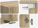 TV Cabinet Set Wall-mounted 5 pcs Sonoma Oak Engineered Wood 3409071