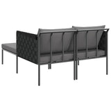 Sunbed Anthracite 153 x 115 x 69.5 cm Powder-Coated Steel 42004135