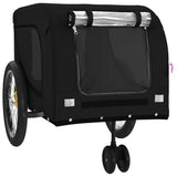 Pet Bike Trailer Black Oxford Fabric and Iron 94031
