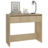 Console Table Sonoma Oak 89x41x76.5 cm Steel 809569